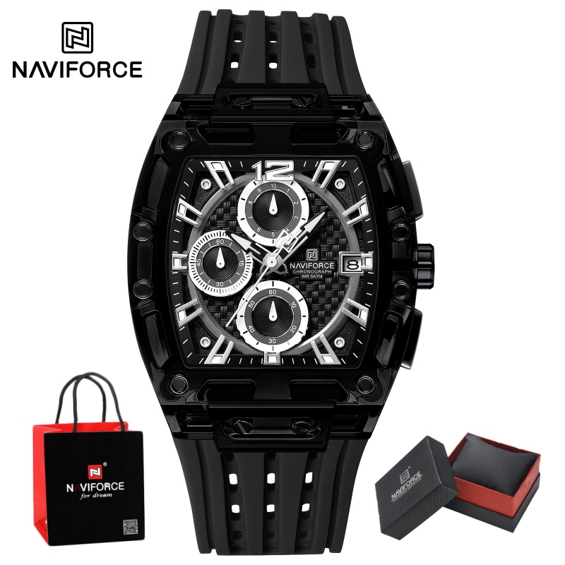 Luxury Watch Men - NAVIFORCE Man's Watch 5ATM Waterproof Quartz