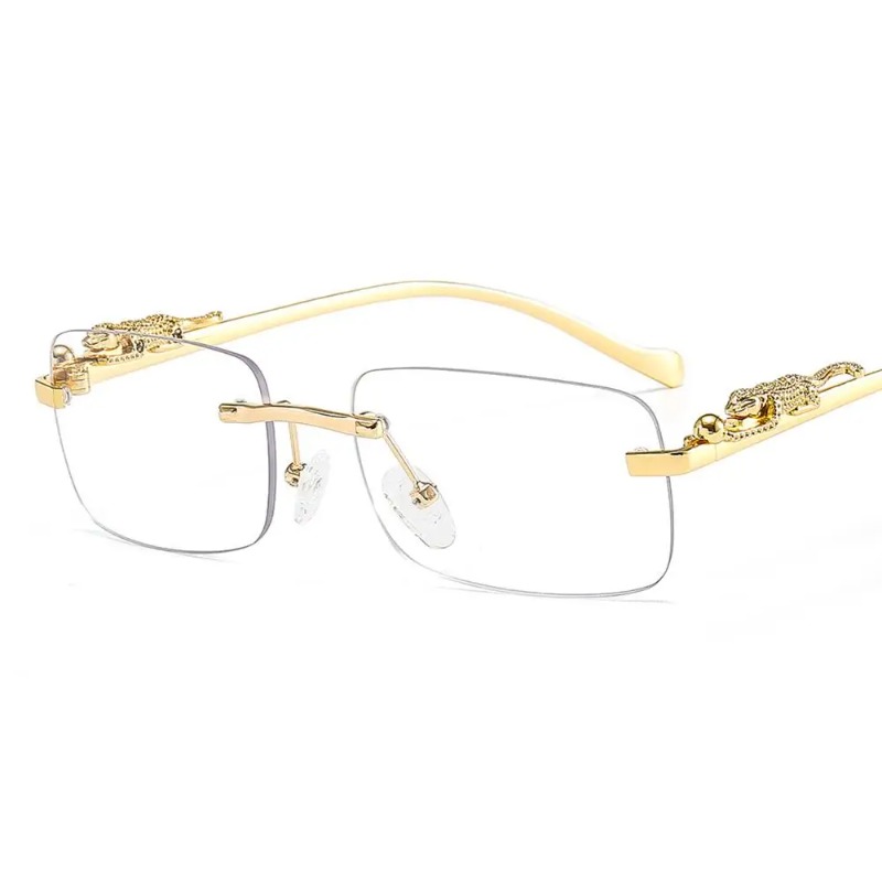 Designer Sunglasses - Rimless Square Sunglasses Women Men Luxury