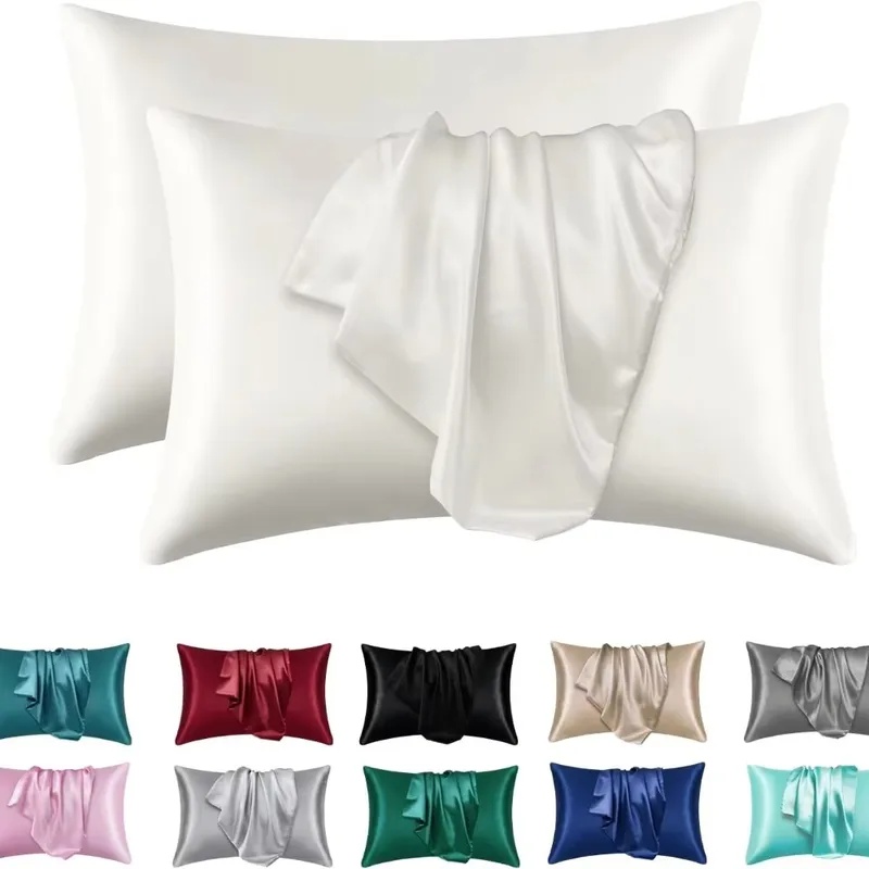 1/2pcs Satin Silk Pillowcase f - Silk Pillowcase review and price