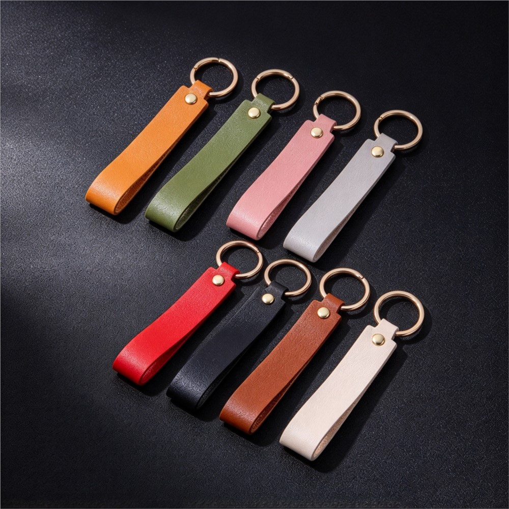 1/5pcs PU Leather Keychain Gif - Leather Wallet Men review and price
