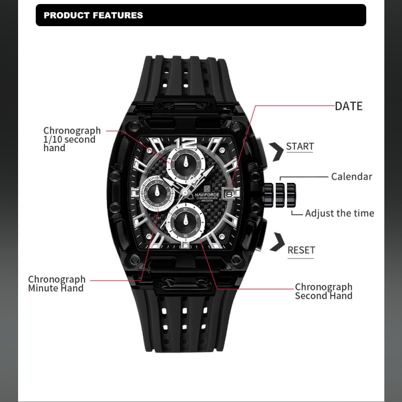 NAVIFORCE Man's Watch 5ATM Wat - Luxury Watch Men review and price