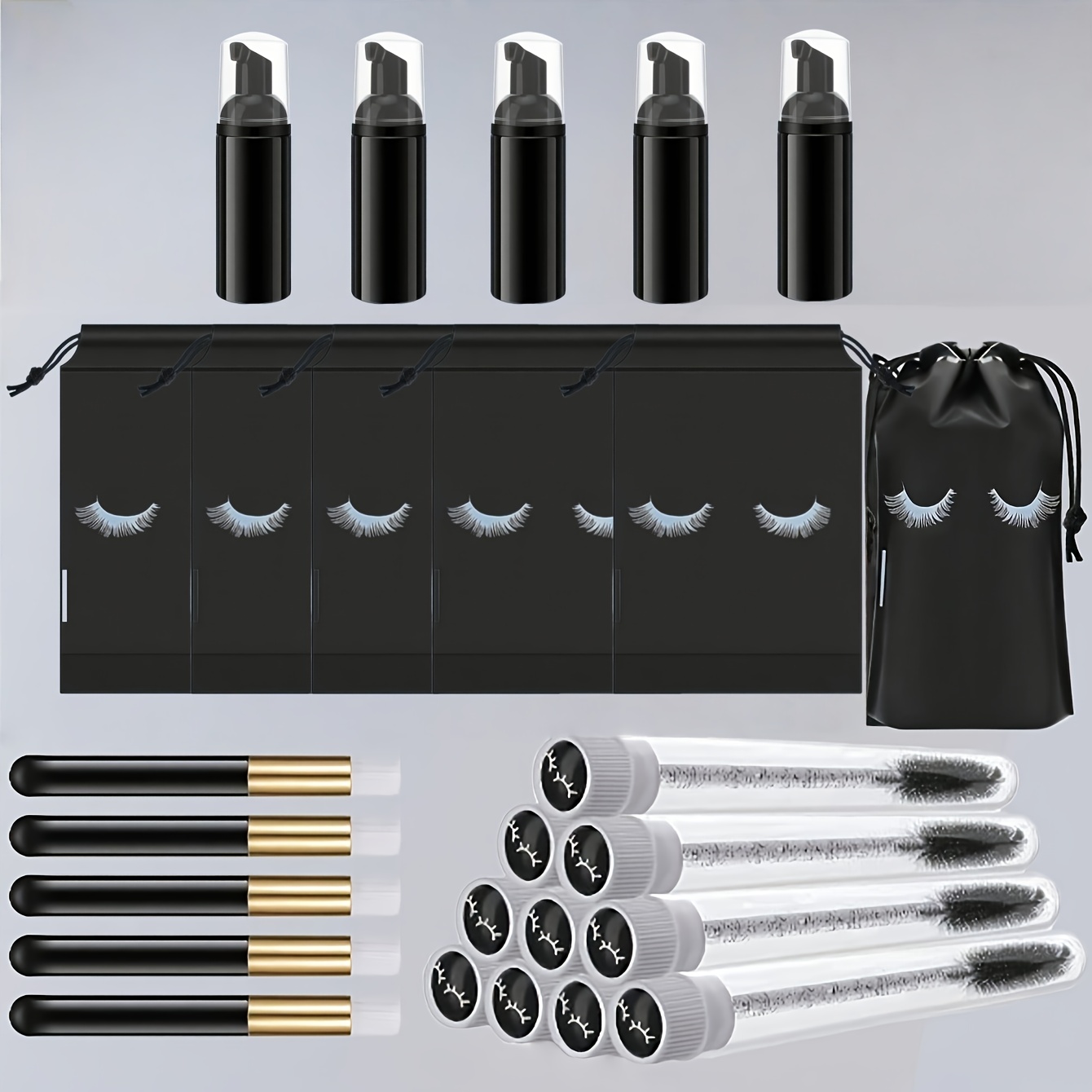 20Pcs Lash Care Kit - 5 Foam P - Travel Luggage Set review and price