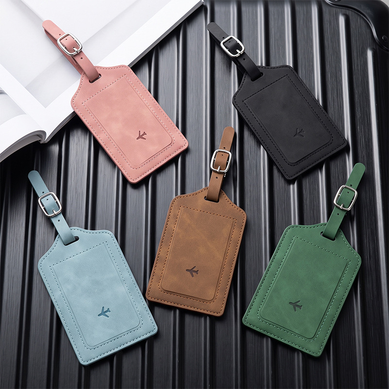 1PC PU Leather Luggage Tag Wom - Travel Luggage Set review and price