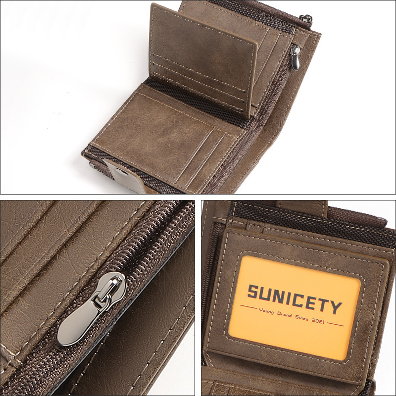 Anti-TheftCross-Border Busines - Leather Wallet Men review and price