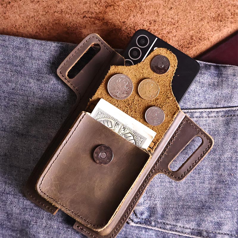 1pcVintage top-grade cowhide f - Leather Wallet Men review and price